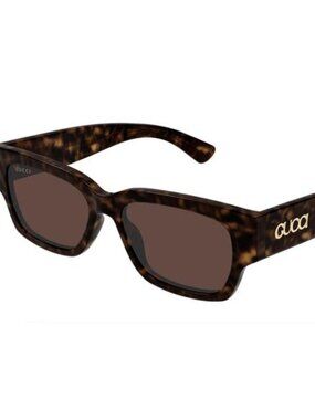 Gucci GG1794S 002 Square Sunglasses - Dark Havana/Brown